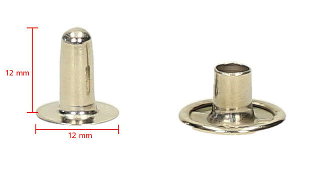 LEDERNIETEN mittel, 12 mm, 20 Stück LEDERNIETEN mittel, 12 mm, 20 Stück