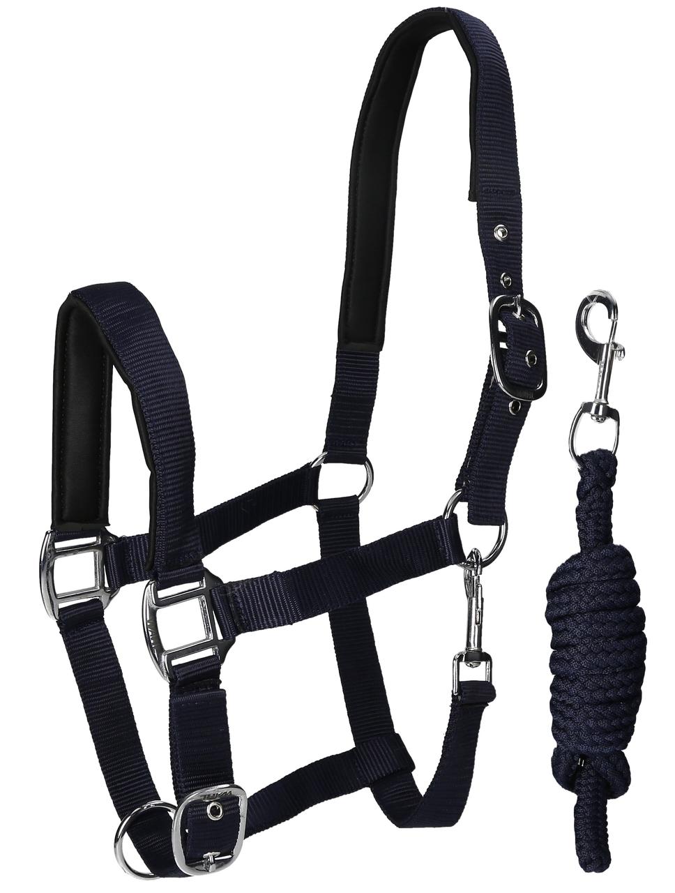 WAHL-Hausmarke Halfterset Basic Cob = Vollblut navy