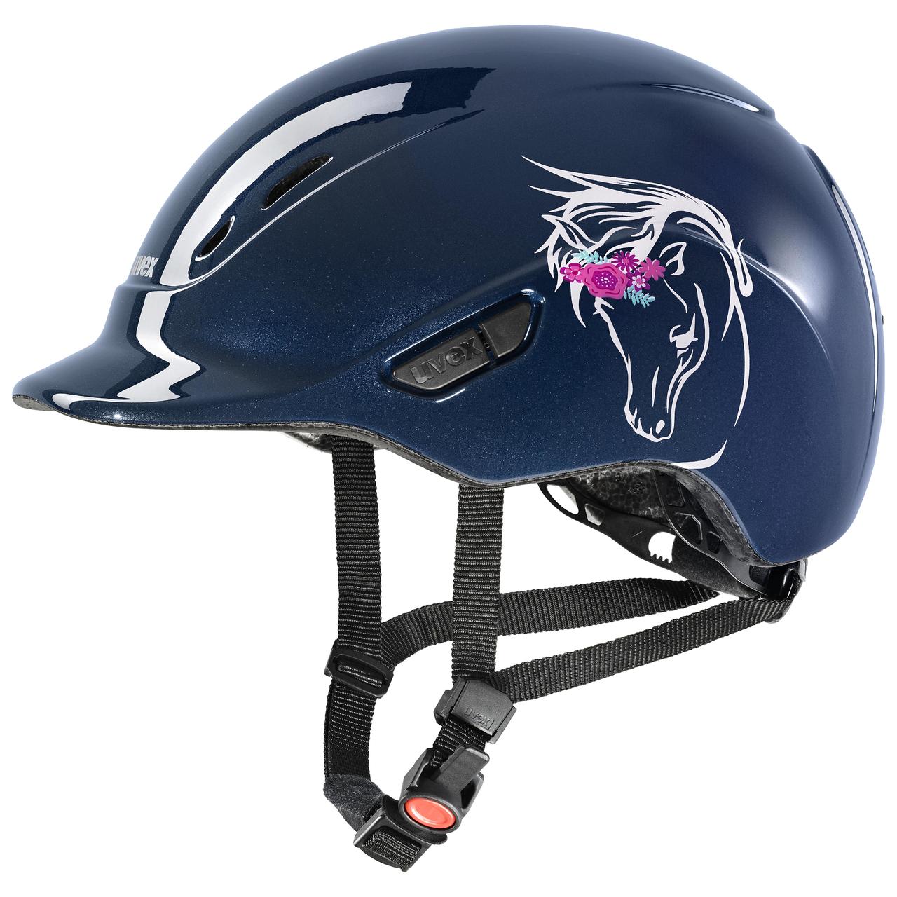 uvex Reithelm kidoxx 3XS-XS (49-54 cm) flower navy shiny