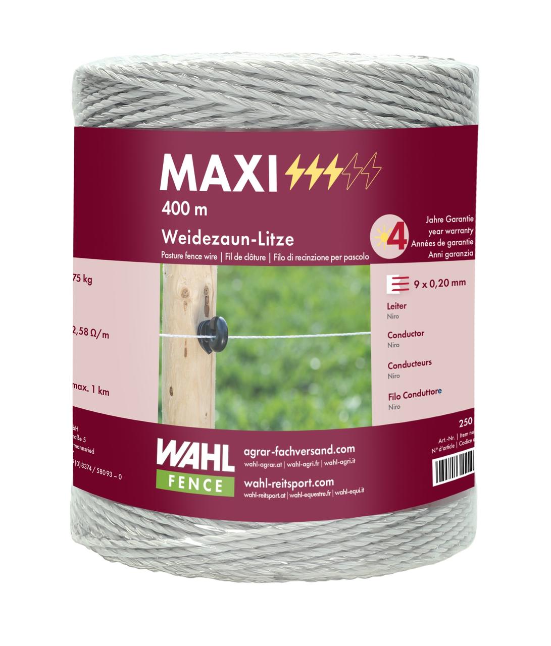 WAHL-FENCE Weidezaunlitze - MAXI - 400 m