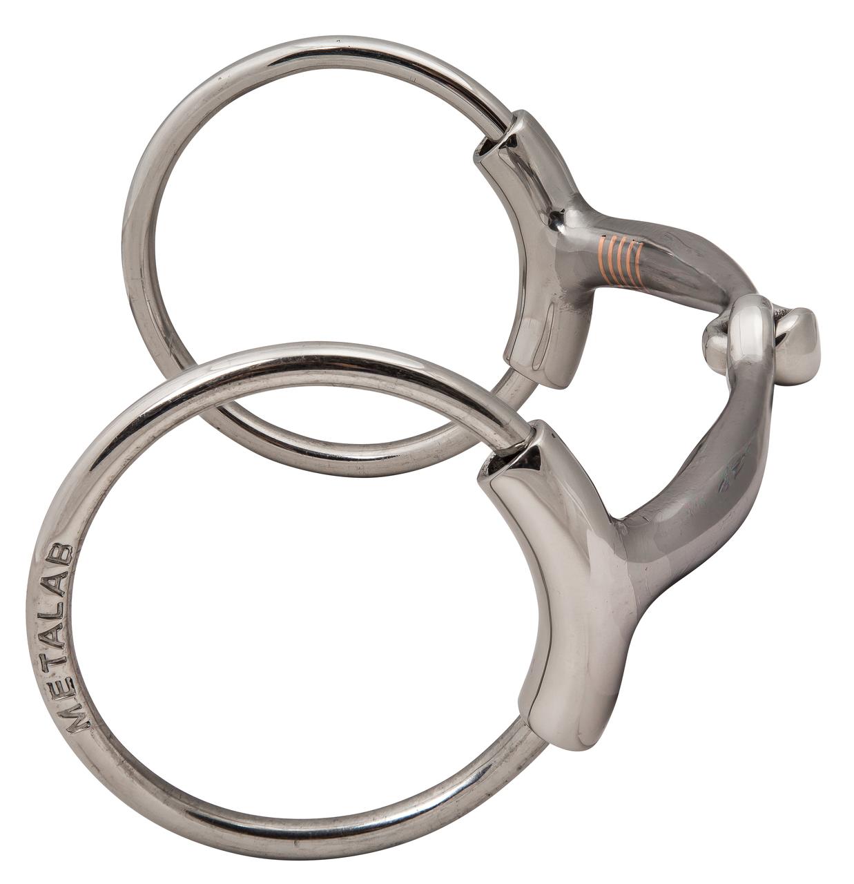 METALAB BF O-Ring Snaffle mit Blockiersystem 130 mm 10 mm