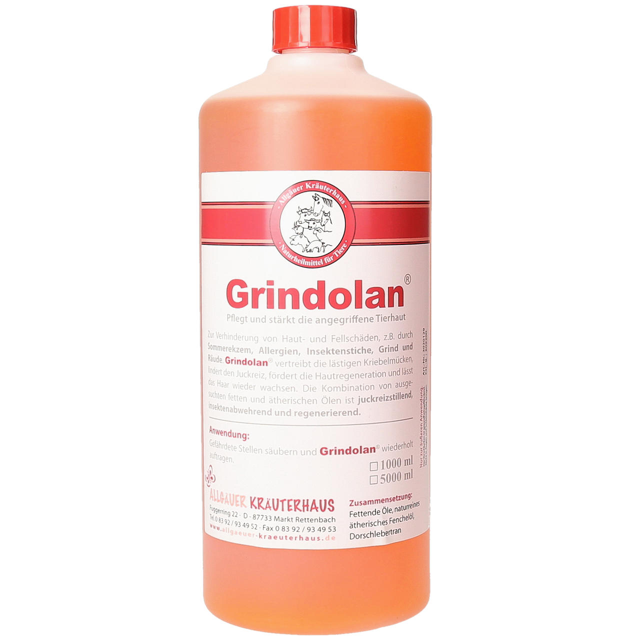 Grindolan - Allgäuer Kräuterhaus 1000 ml Grindolan - Allgäuer Kräuterhaus 1000 ml
