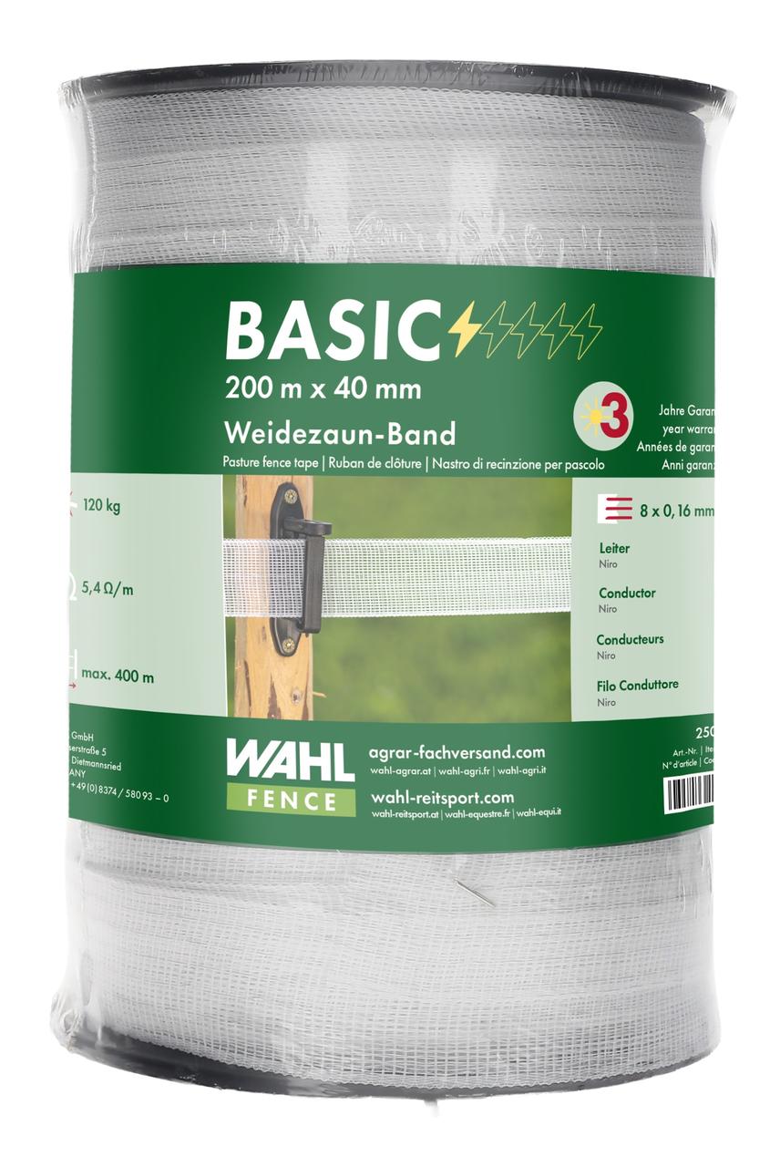 WAHL-FENCE Weidezaunband - BASIC - 40mm / 200m