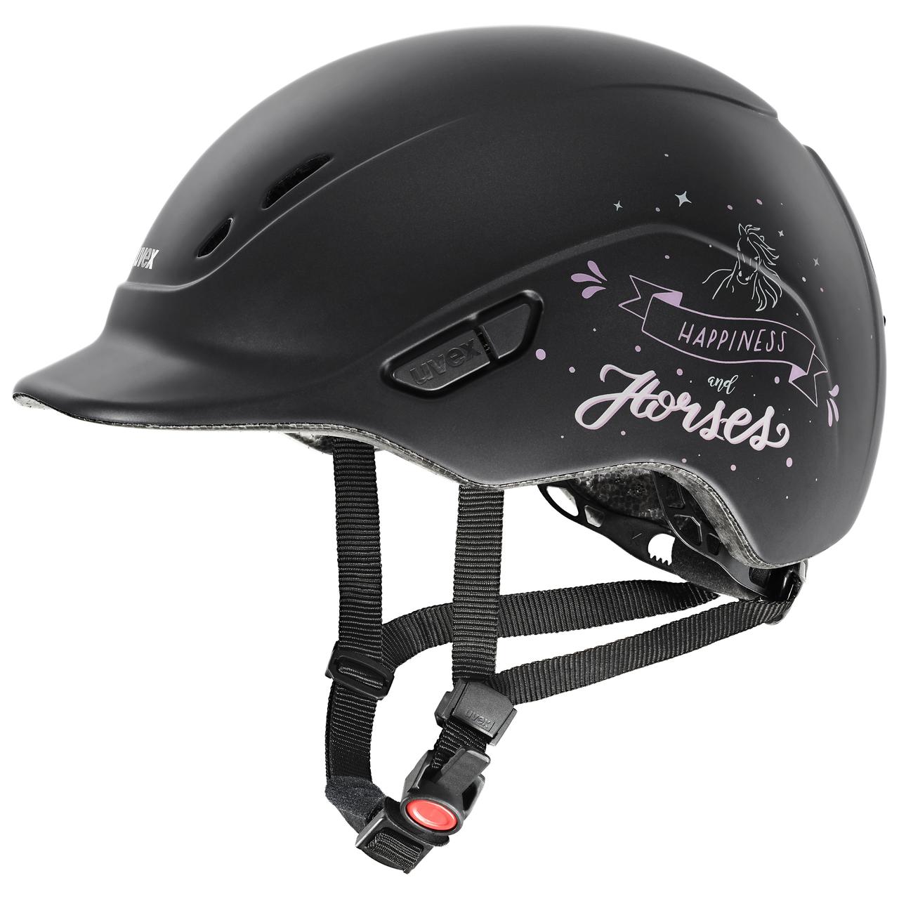 uvex Reithelm kidoxx 3XS-XS (49-54 cm) happyhorse black mat