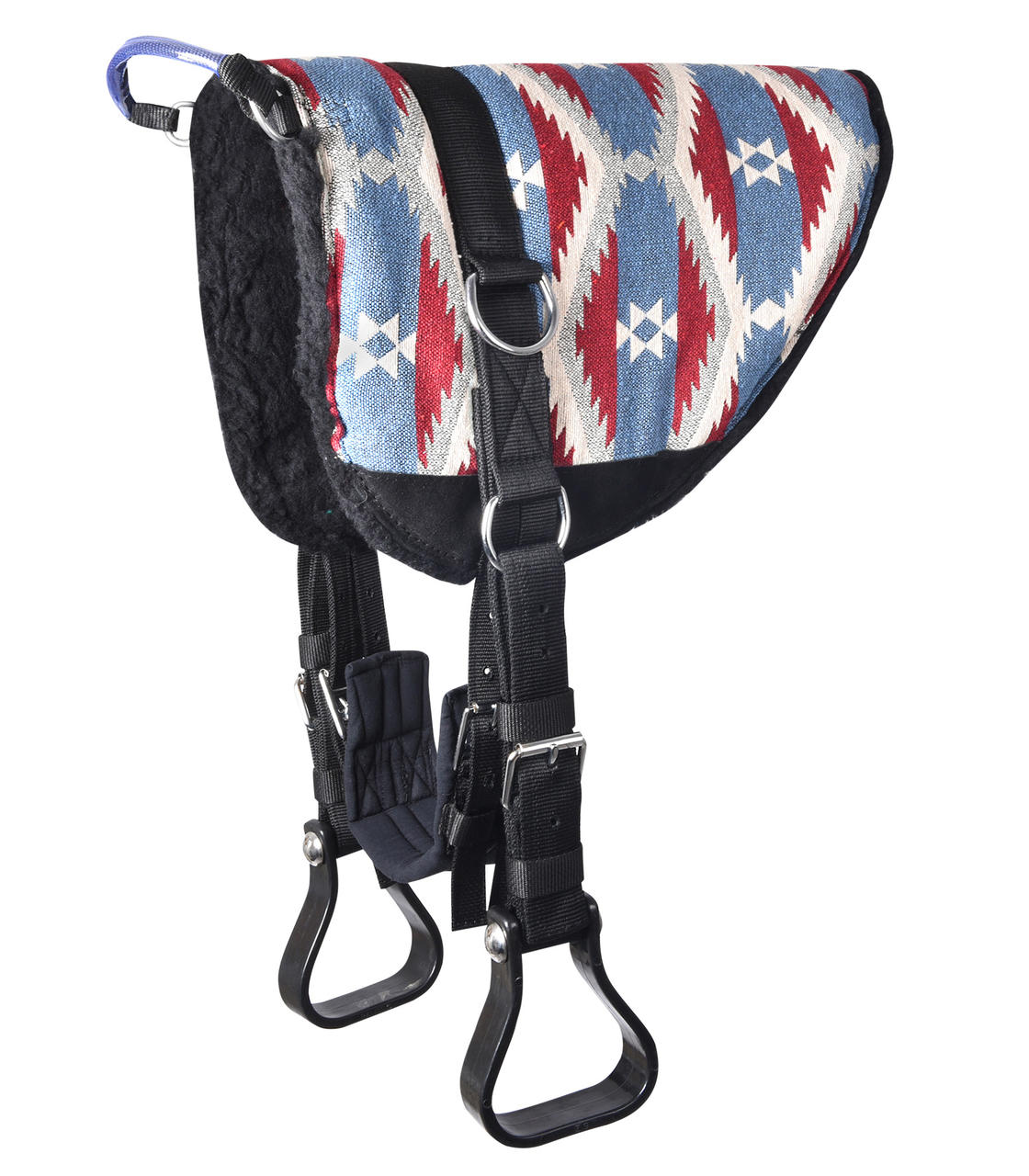 Waldhausen Bare-Back-Pad, Reitkissen WB blau/rot