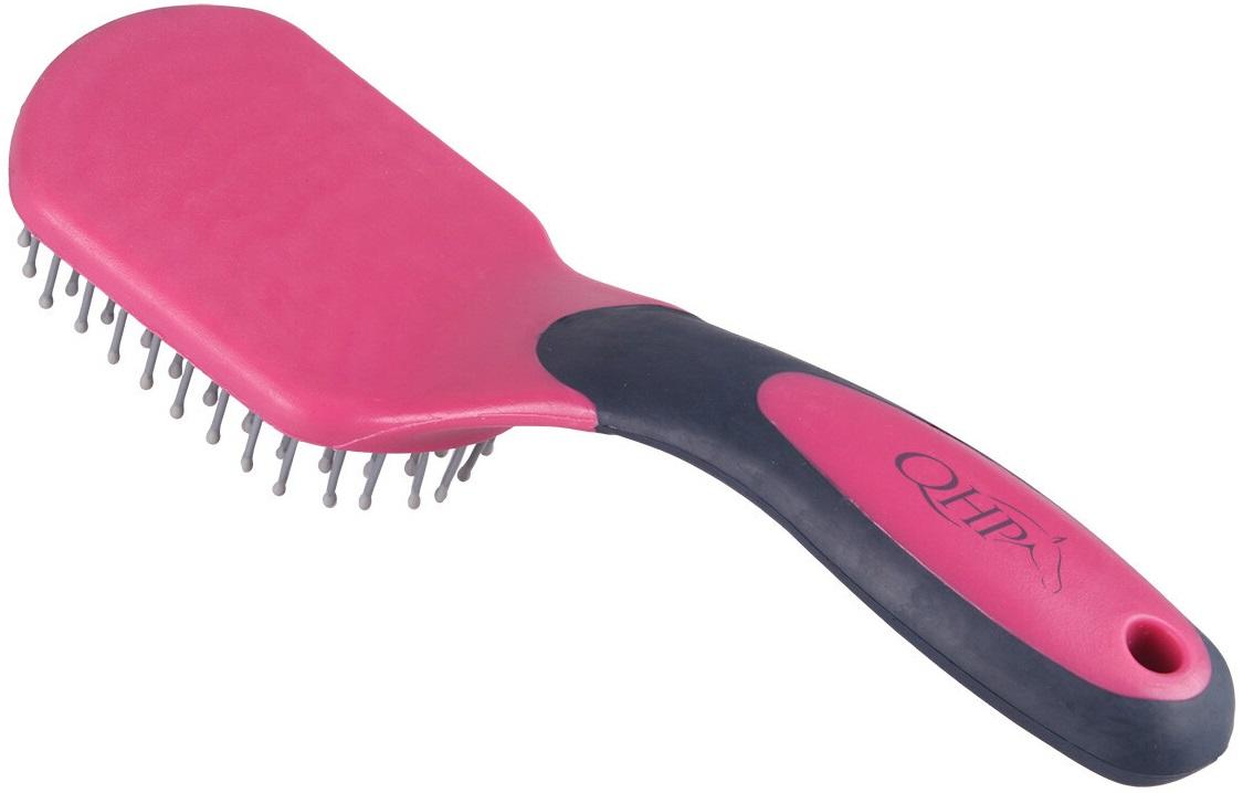 QHP Schweif- und Mähnenbürste fuchsia/navy