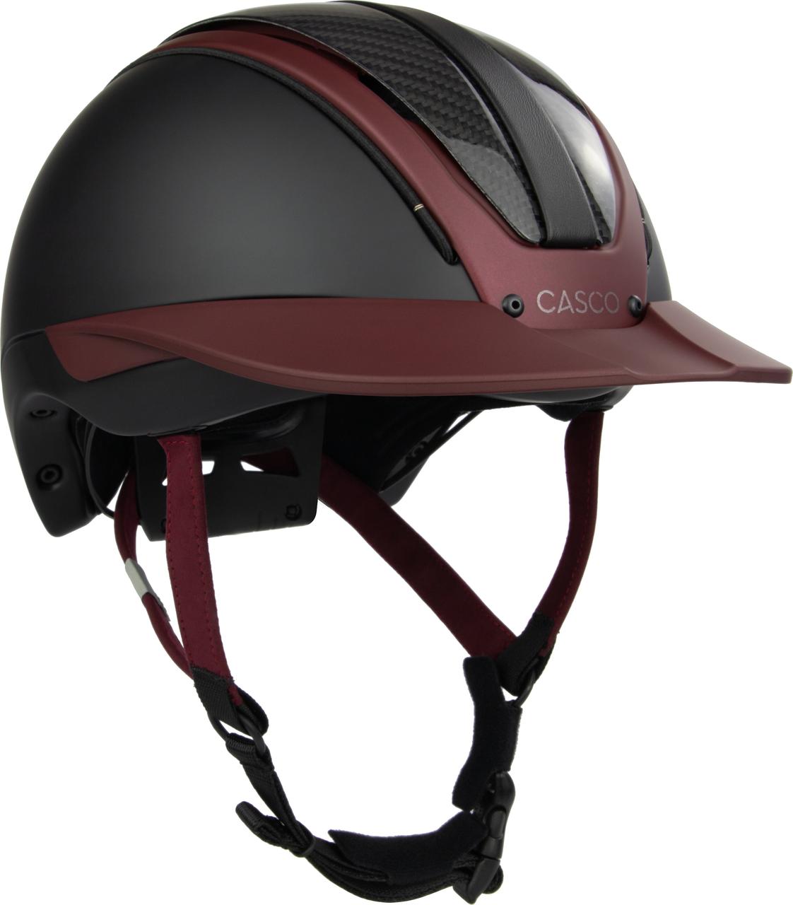 Casco 2025 Reithelm Duell One Carbon M (55-57cm) Weinrot Carbon