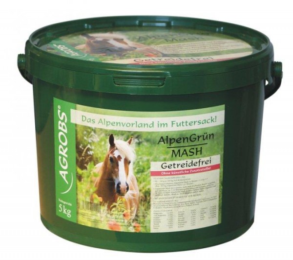 EUR 2,66 / kg Agrobs Alpengrün Mash 5 kg abgepackt im Beutel aus Orginal Sack 