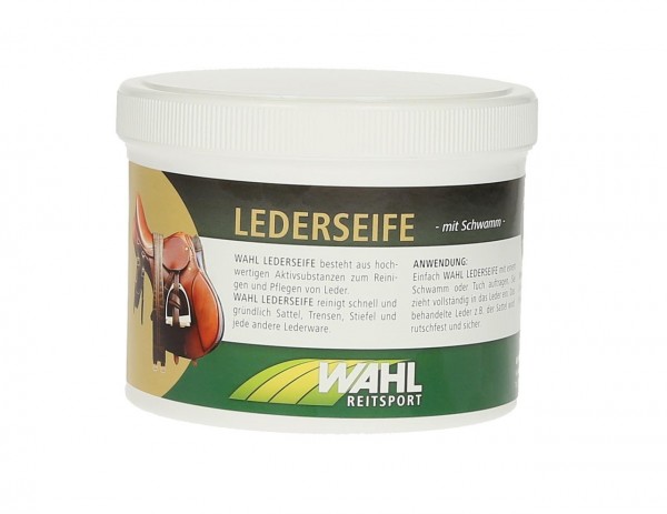 WAHL-Hausmarke Lederseife 500 ml mit Schwamm
