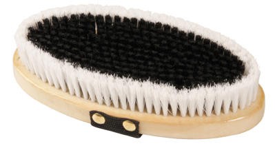 Pferdekardätsche Zebra Holzrücken groß