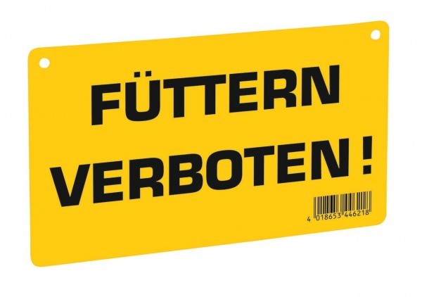 WAHL-Hausmarke Hinweisschild "Füttern verboten!"