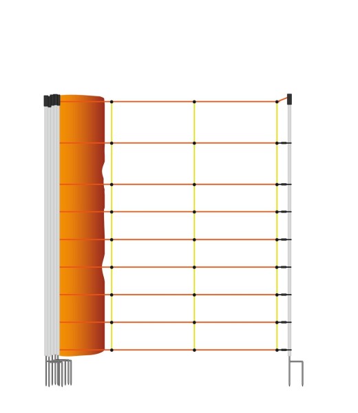 EURONETZ KOMBI / Schafnetz, 90 cm hoch