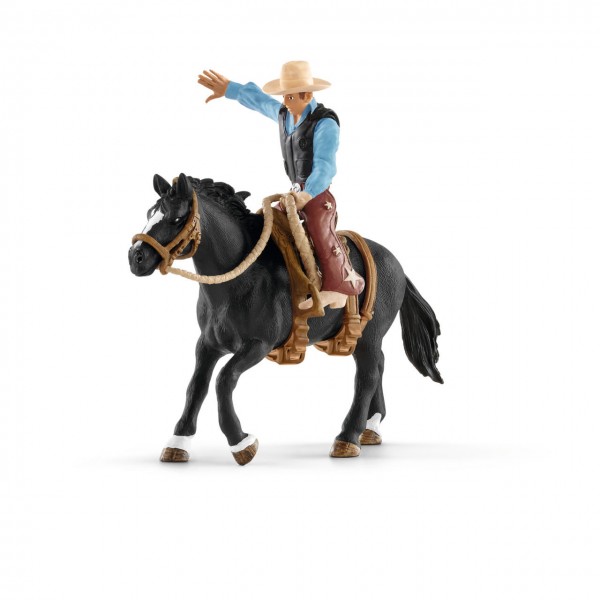 Schleich Saddle bronc riding mit Cowboy