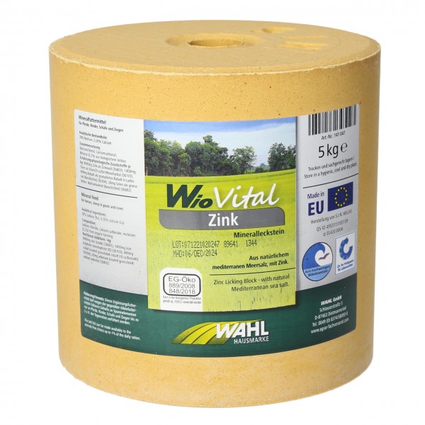 WAHL-Hausmarke WioVital Zink Leckstein SET 4×5 kg