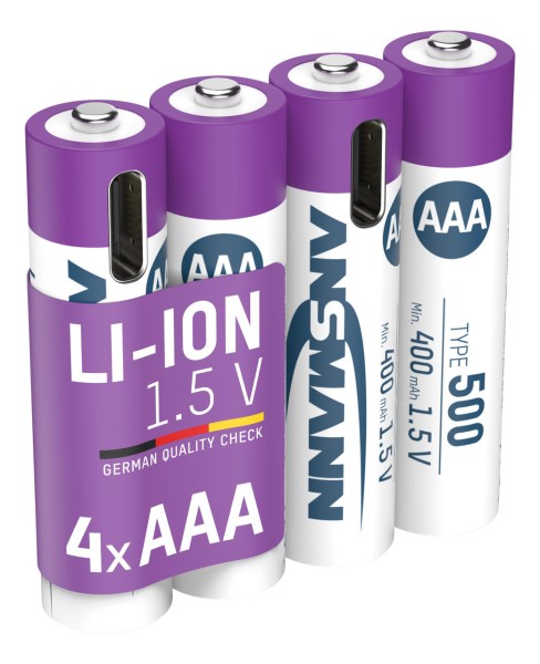 Ansmann Li-Ion Akkus Micro AAA