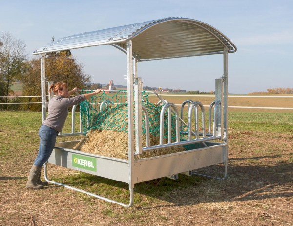 Rahmen für Futtersparnetz, verzinkt